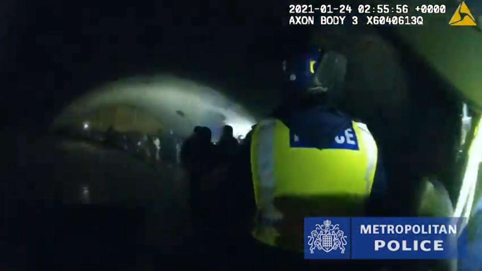 Police in London dissolve an electronic music festival of 300 people