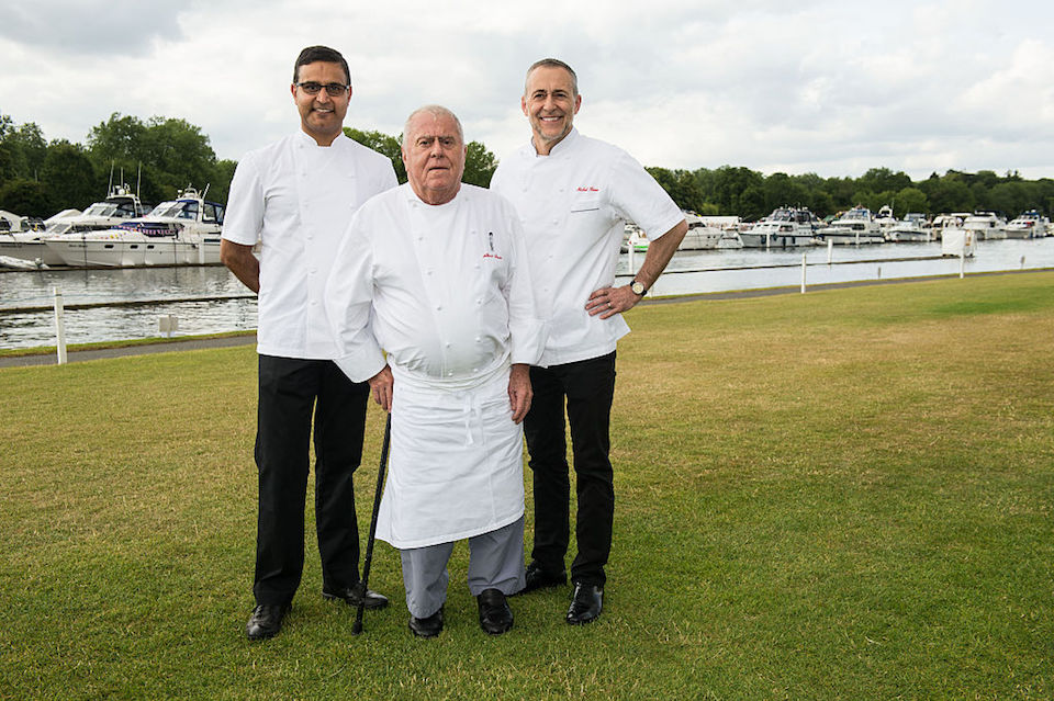 The famous chef and restaurant Albert Roux is 85 years old