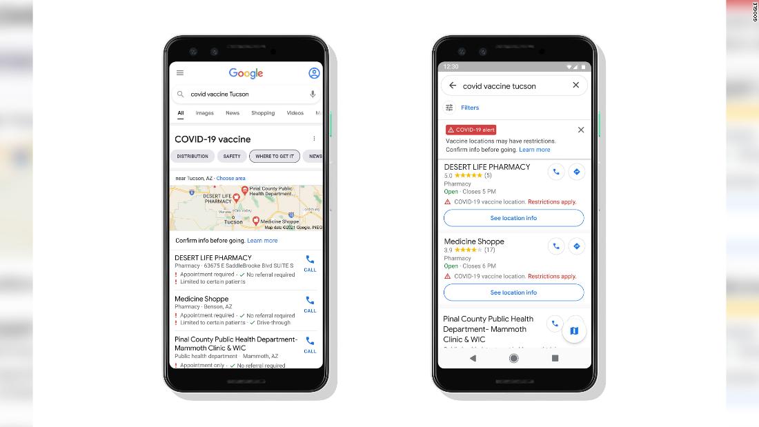Google Maps will soon show US covid-19 Vaccination Sites
