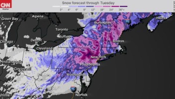 Una poderosa tormenta del noreste se acerca a la costa este y podría llevar hasta 45 centímetros de nieve a Nueva York