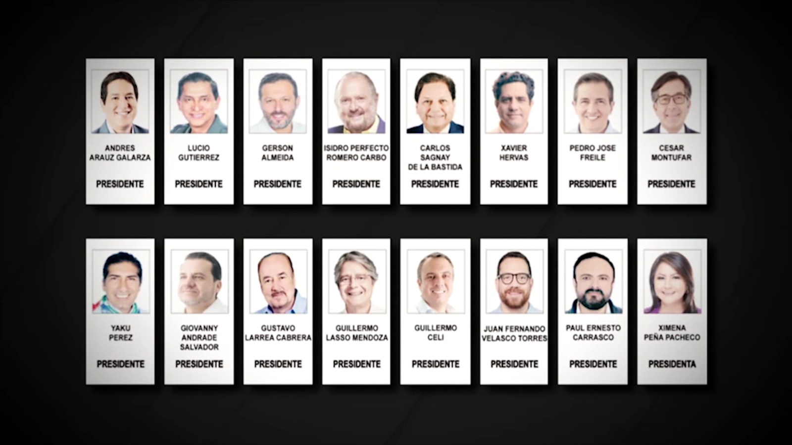 Solo 2 De Los 16 Binomios Presidenciales Encabezan Intencion De Voto En Ecuador Segun Proyecciones De Encuestadoras Video Cnn