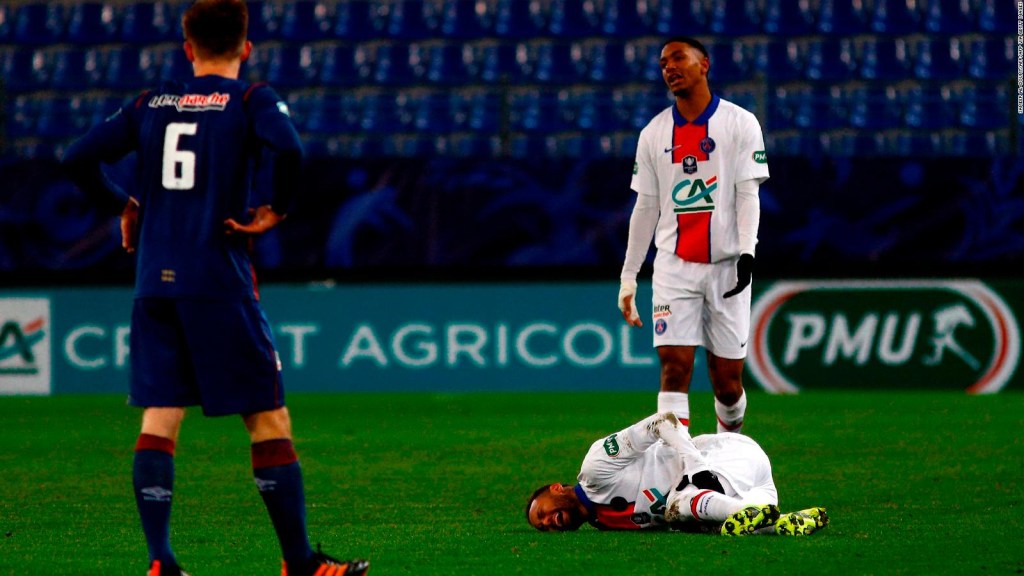 Cuando Neymar se lesiona, el PSG pierde en la Champions