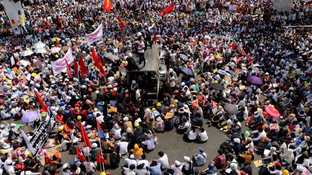 In Myanmar, protesters take to the streets without fear of the military