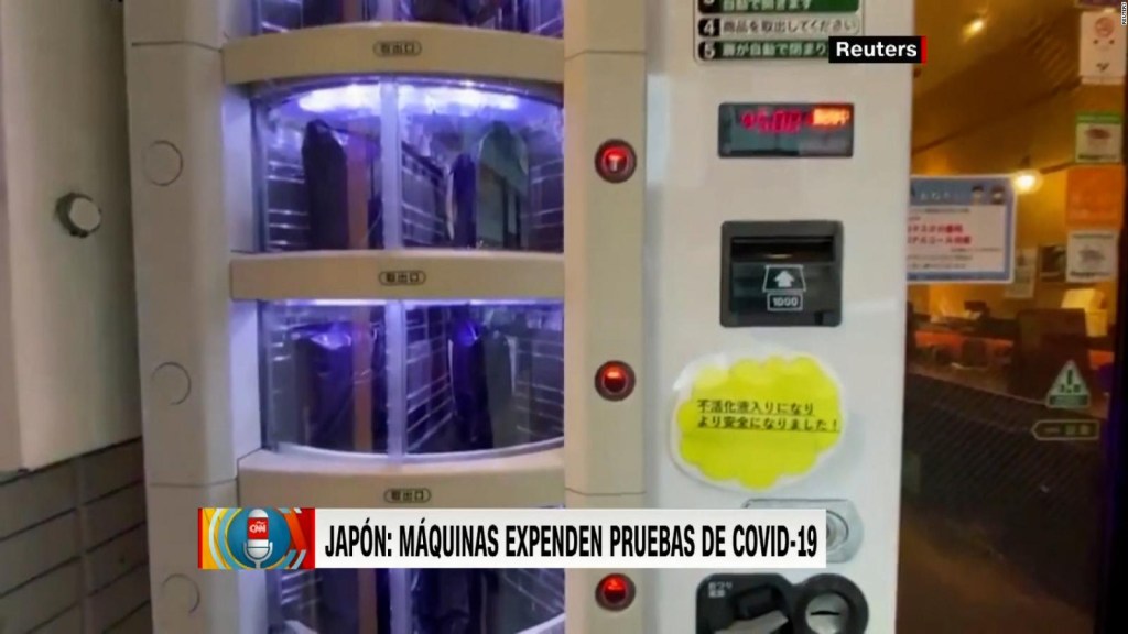 Covit-19 test vending machine in Tokyo