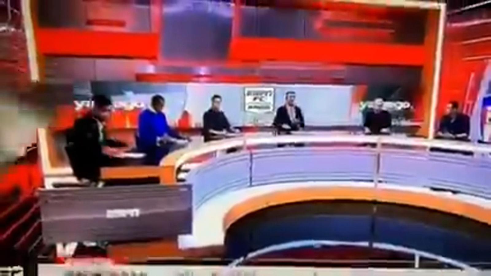 Pantalla cae in vivo about presenter of ESPN Colombia