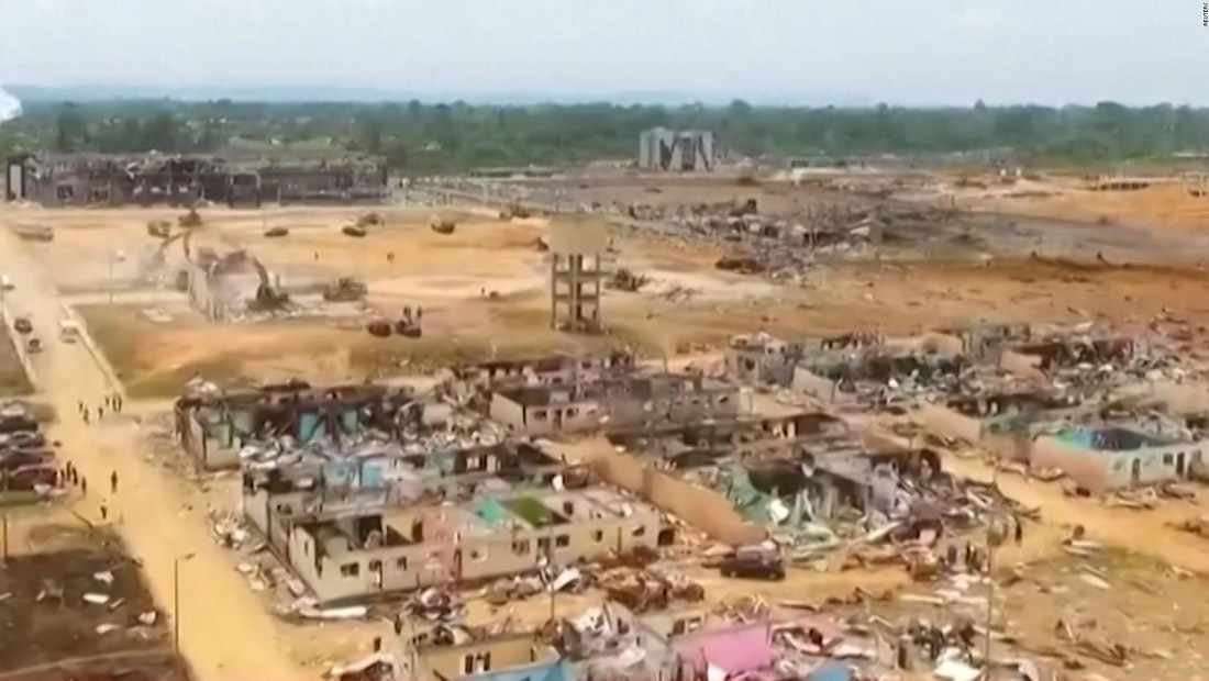 Explosiones en Guinea Ecuatorial: drones revelan gran destrucción