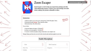 Crean una aplicación para huir de reuniones por Zoom