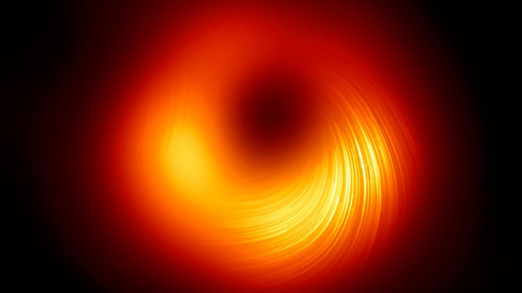 Vea la primera imagen de luz polarizada de un agujero negro