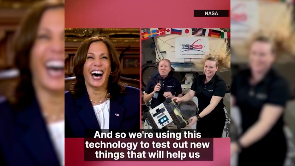 Kamala Harris is making an out-of-this-world video call