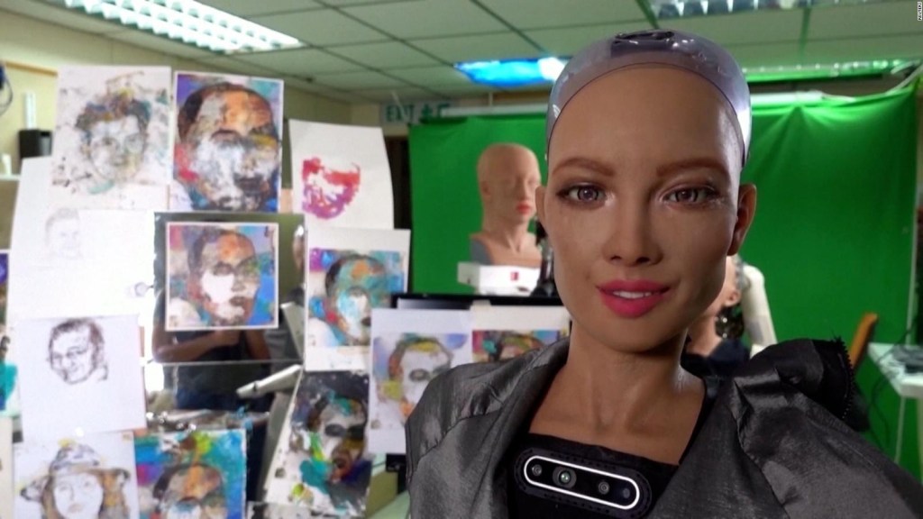Robot Humanoide Pinta Retrato