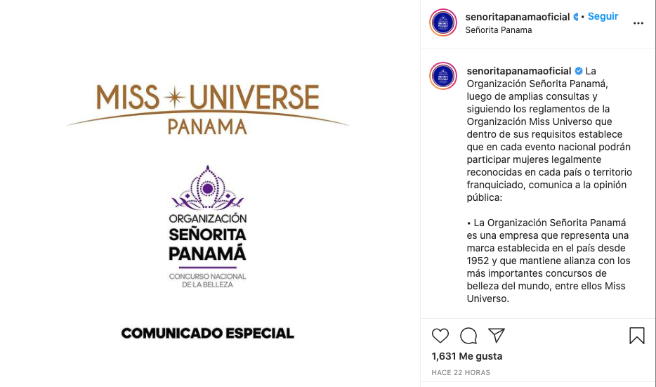 Mujeres transgénero podrán participar en Miss Panamá