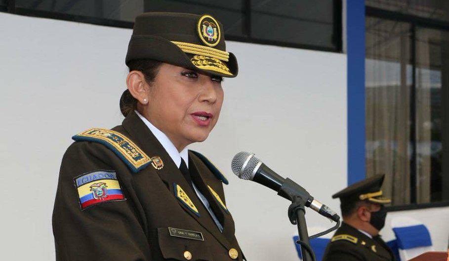 Por primera vez en Ecuador una mujer es comandante general de la Policía