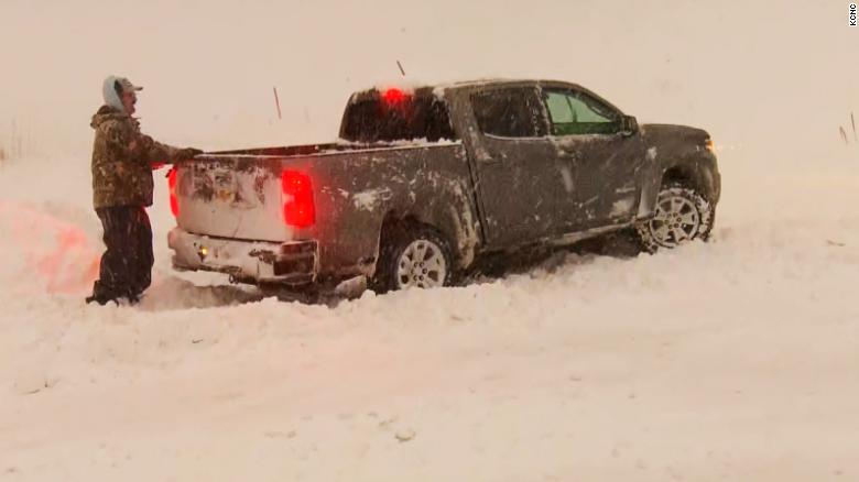 Heavy snow and blizzard conditions hit parts of the US