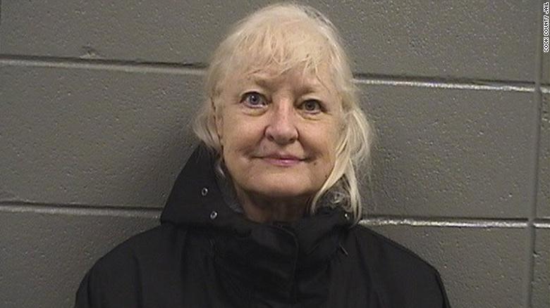 Arrest of Marilyn Hartman, a police officer in a row