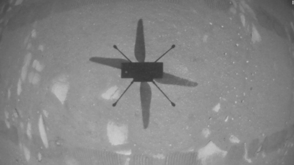 Históricas imágenes del vuelo del Ingenuity en Marte