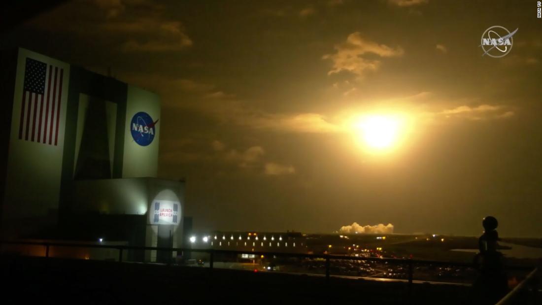 The SpaceX rocket with four astronauts took off from Florida