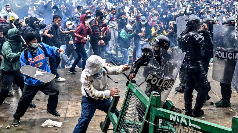 Protestas en Bogotá, Colombia