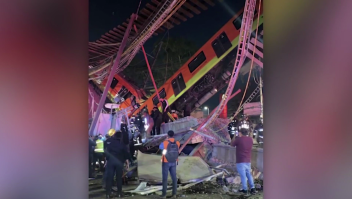 Así quedó el tramo caído del metro en Ciudad de México