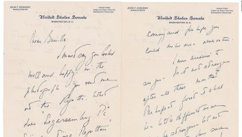 Rematan cartas de amor de John F. Kennedy