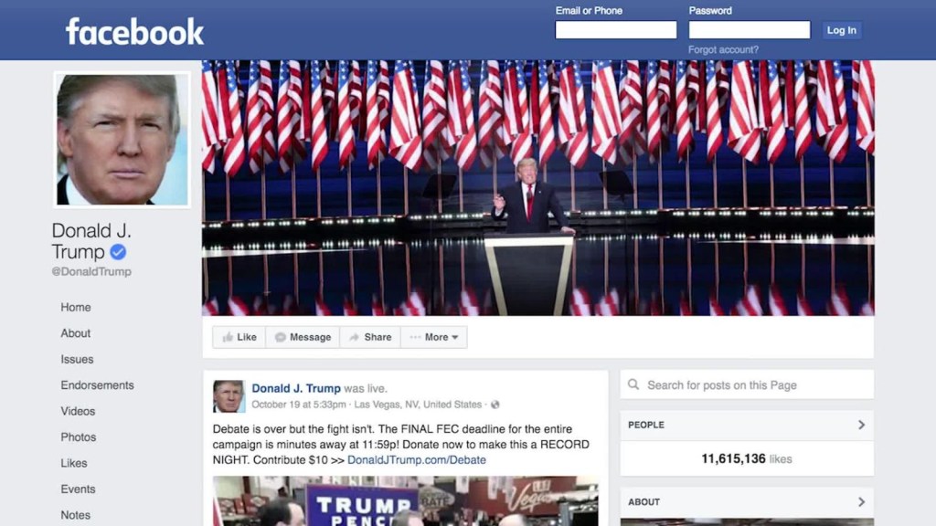 Consejo independiente recomiendan a Facebook sobre caso Trump