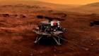 China aterriza con éxito su primer rover en Marte