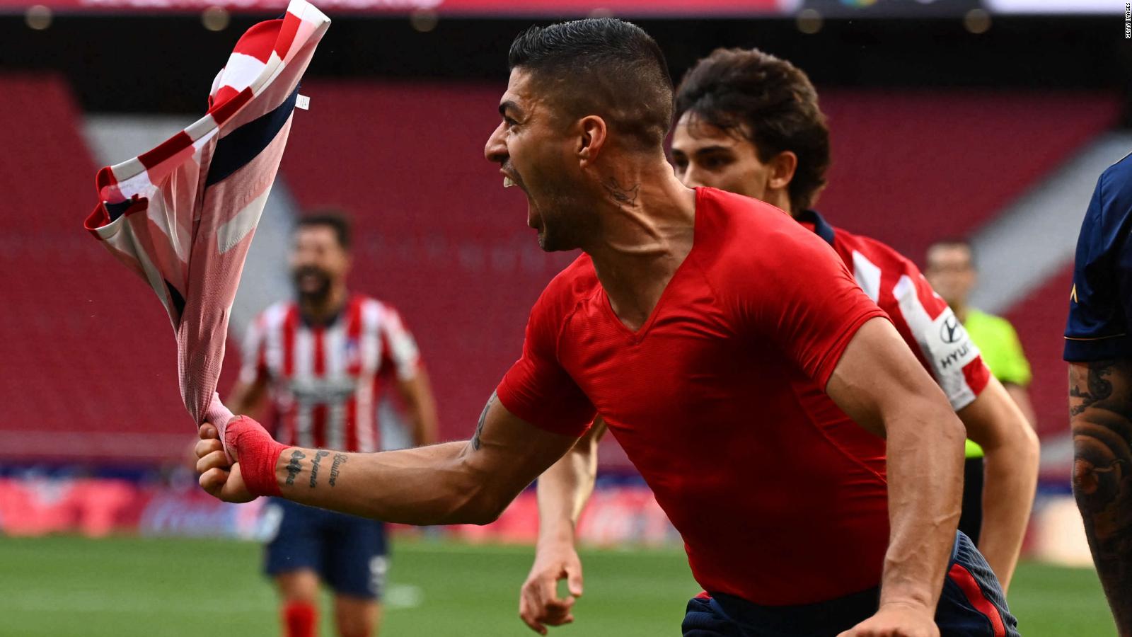 Luis Suárez y su gol que puede valer un título para el Atlético | Video | CNN