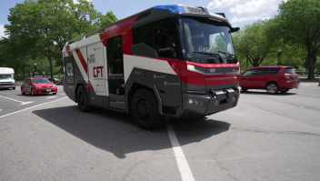 Este camión de bomberos es totalmente eléctrico