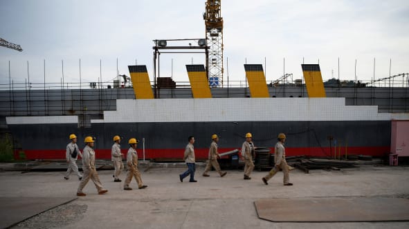 Una réplica del Titanic está en construcción en China