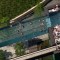 Dron muestra piscina transparente a 35 metros de altura