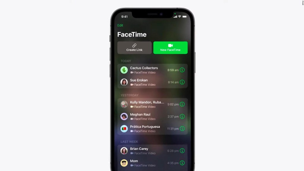 Facetime can be used on Android and Windows