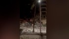 Dramáticos videos tomados antes y después del colapso