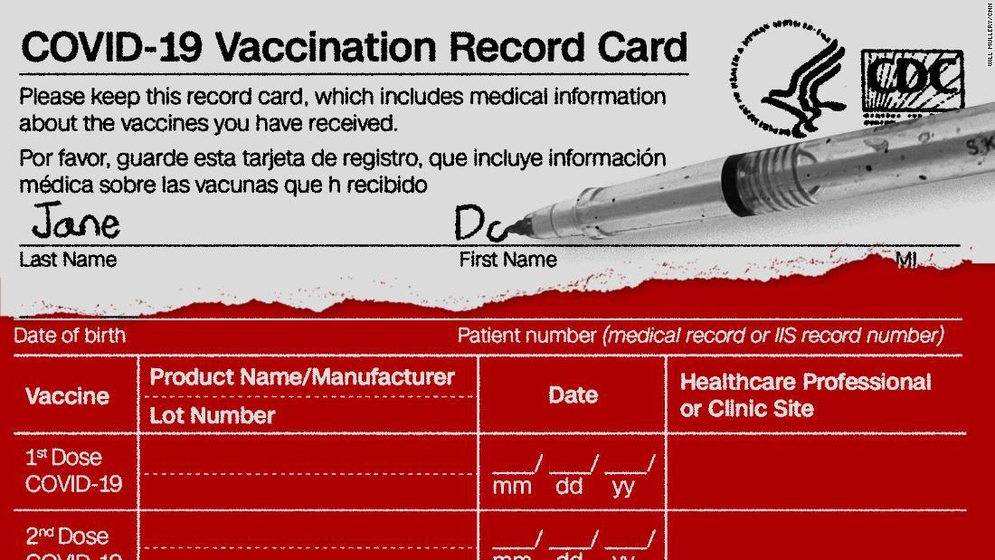 This data contains the CDC . covid vaccination card