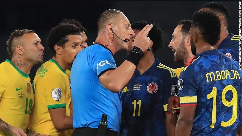 Brasil vs. Colombia polémica