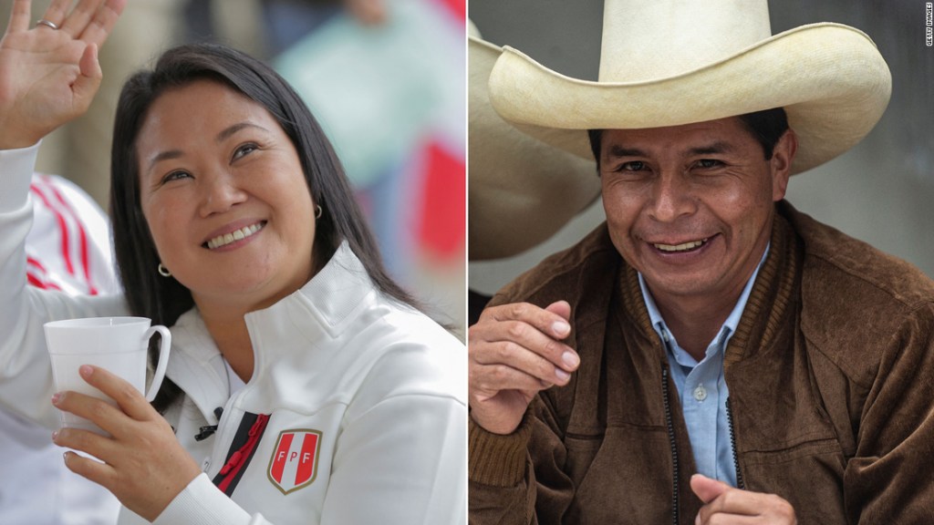 Las elecciones presidenciales de Perú están demasiado reñidas para anunciar un ganador, pero Keiko Fujimori lidera el recuento preliminar