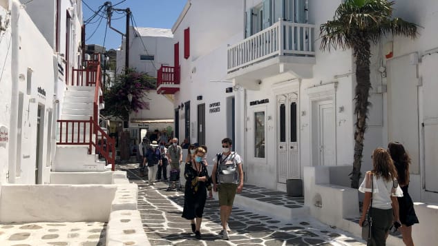 The Greek island of Mykonos says it's ready to party like before covid-19