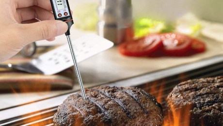  Termómetro digital de cocina, termómetro de carne