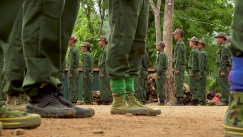 Entre la selva, una base rebelde se levanta en Myanmar