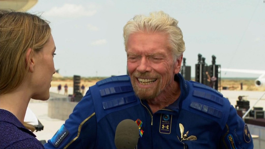 What did Branson say after space travel?
