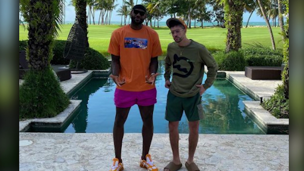 The iconic meeting between LeBron James and Bad Bunny in Puerto Rico