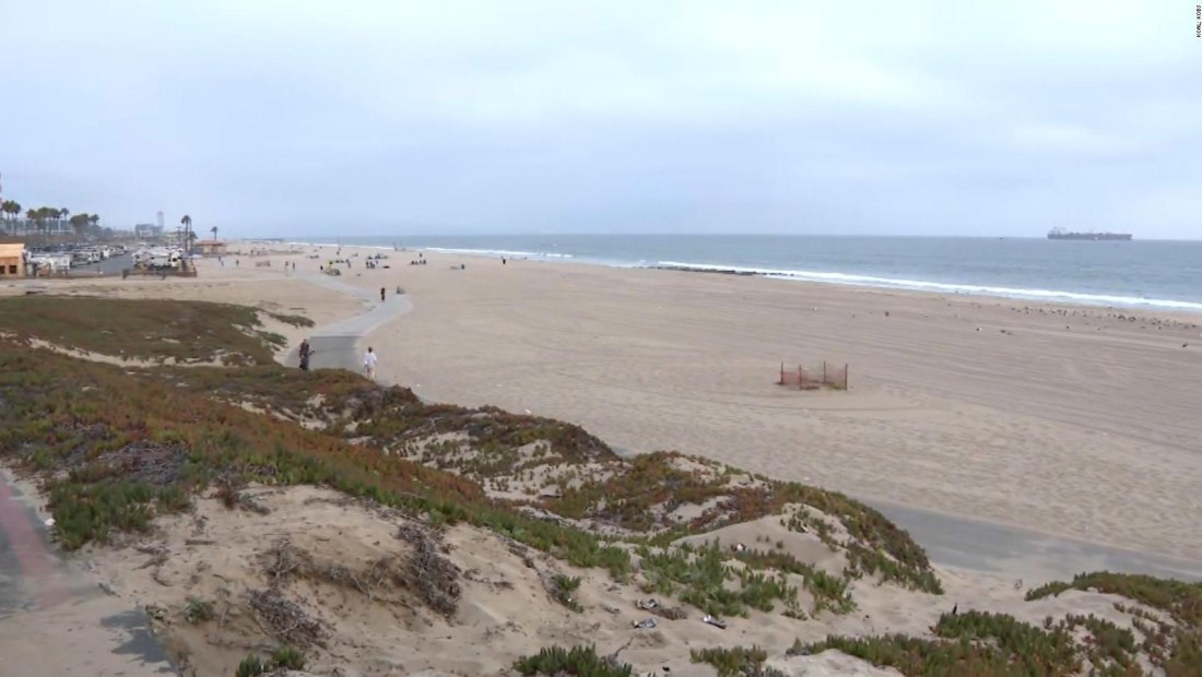 Cierran tramo de playa en Los Ángeles
