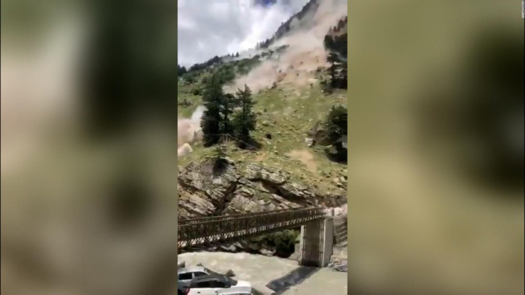 Deadly landslide on a mountain in India