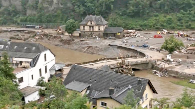 Extreme levels of flood danger were announced in at least two places in Europe