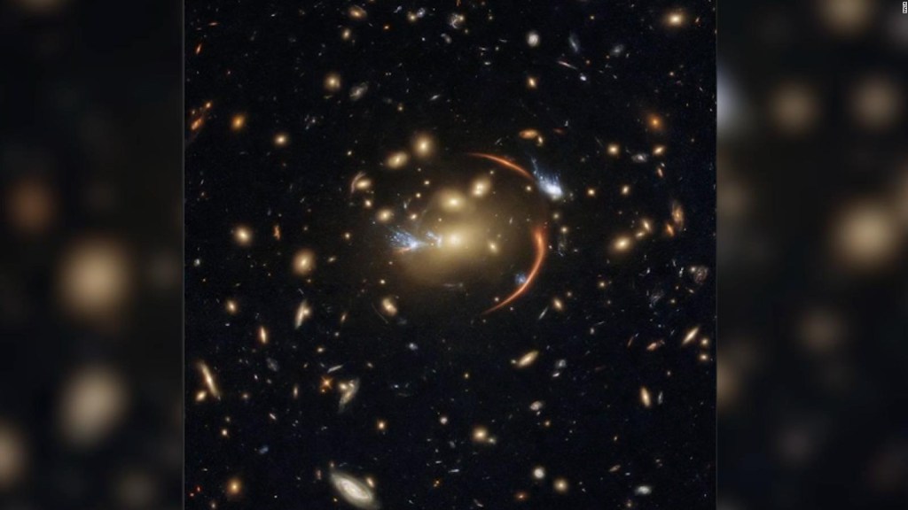 Look at this distant galaxy captured by the Hubble Telescope