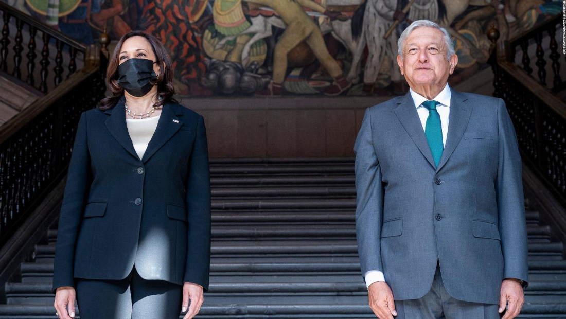¿De qué hablaron Kamala Harris y López Obrador?