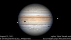 Mira cómo ocurren tres eclipses simultáneos en Júpiter