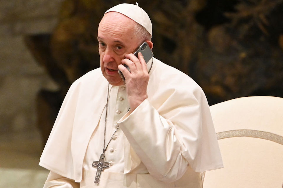 pope francis phone