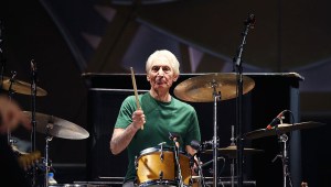 ADELAIDE, AUSTRALIA - OCTOBER 25: Charlie Watts of The Rolling Stones perform live at Adelaide Oval on October 25, 2014 in Adelaide, Australia. (Photo by Morne de Klerk/Getty Images)