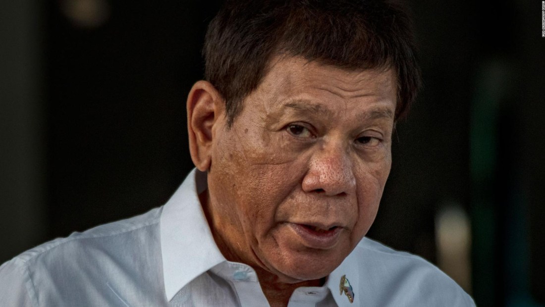 Presidente de Filipinas Duterte va por la vicepresidencia