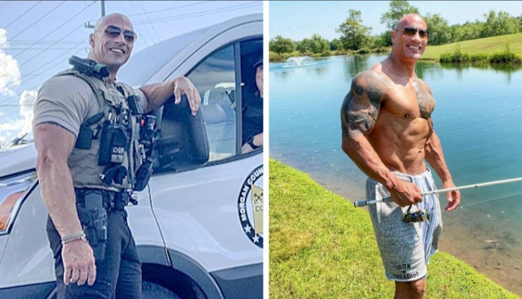 Meet the policeman who is identical to "The stone"
