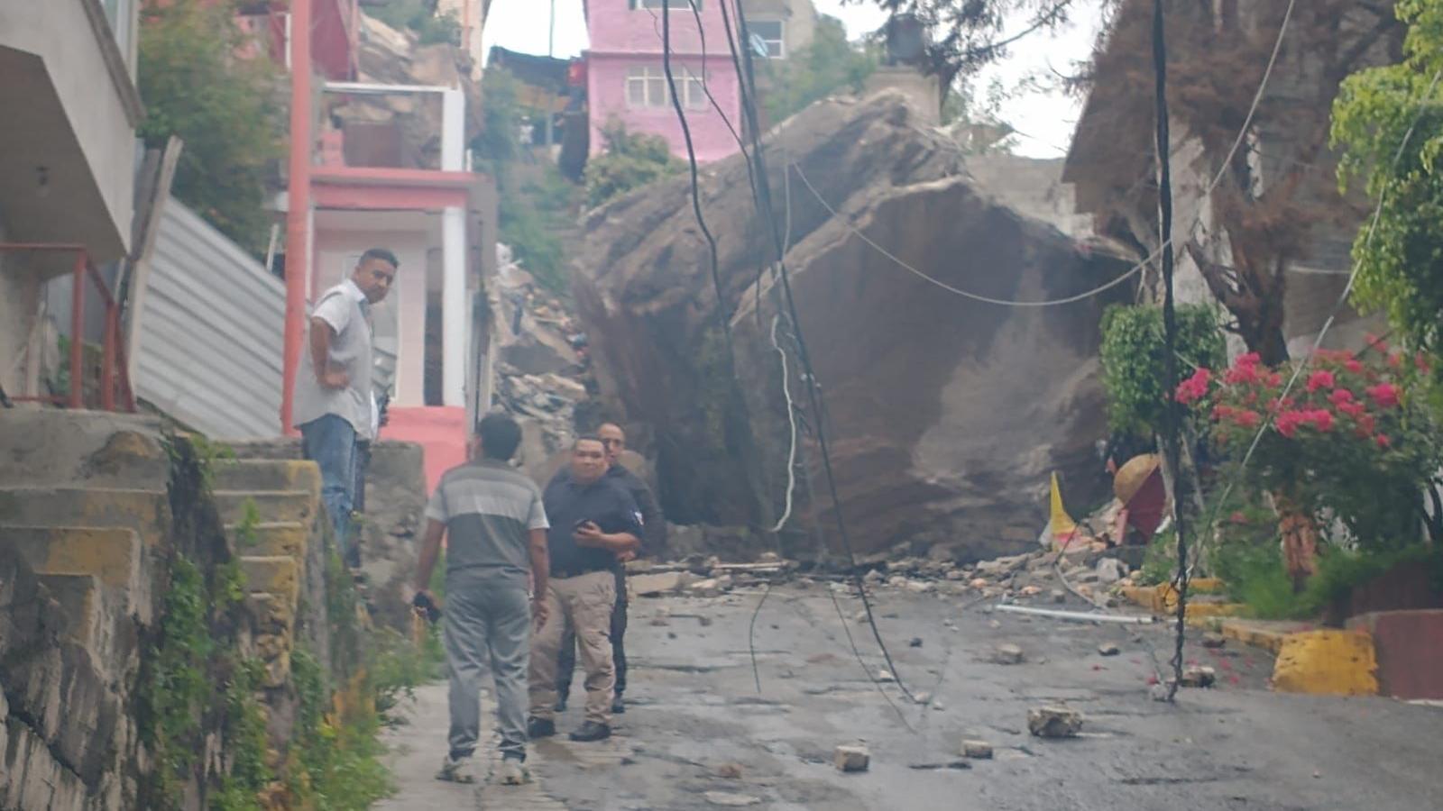 Deslave del cerro del Chiquihuite sobre casas en México | Video